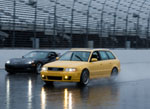 Students learning wet driving skills at High Performance Driving School - photo by Paul Michali